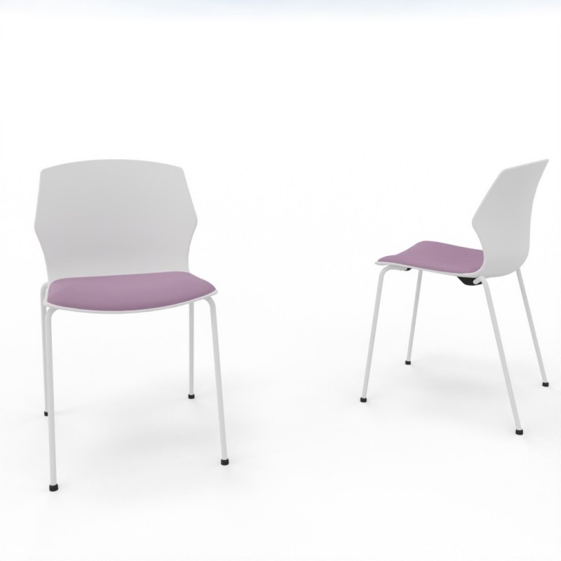 Vue 3D siège F-SIMO coque Jaune