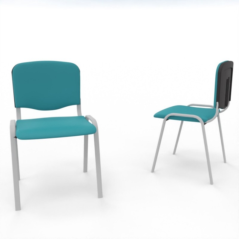 Vue 3D siège Kr-SIMO tissu tissu Tasmania bleu