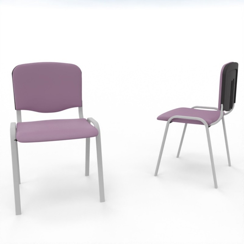 Vue 3D siège Kr-SIMO tissu tissu Tasmania violet