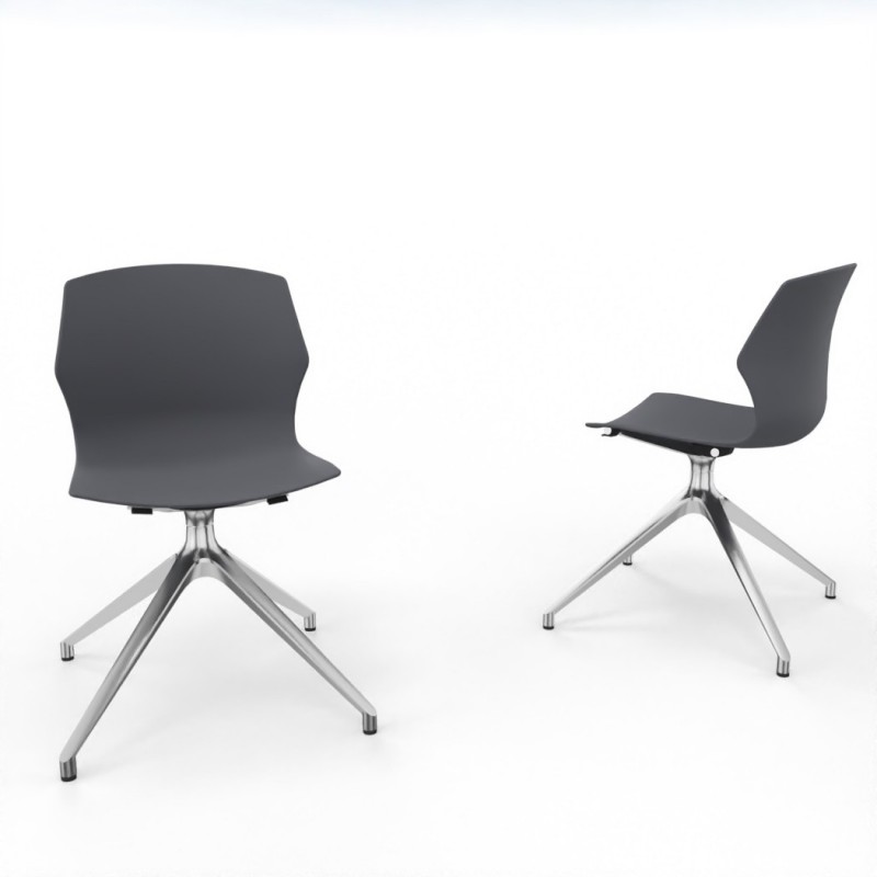 Vue 3D siège F-SIMO coque Graphite