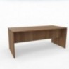 Vue 3D bureau R-SIMO L180_ plateau acacia foncé_ pied panneau acacia foncé Vue 3D bureau R-SIMO L180_ plateau acacia foncé_ pied panneau acacia foncé