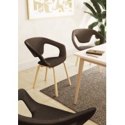 Chauffeuse L-SIMO Tissu Pieds Bois