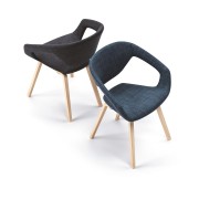 Chauffeuse L-SIMO Tissu Pieds Bois