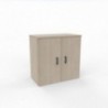 armoire portes battantes O-SIMO_ L60 H82_5_ acacia clair_ 1 étagère métal blanc armoire portes battantes O-SIMO_ L60 H82_5_ acacia clair_ 1 étagère métal blanc