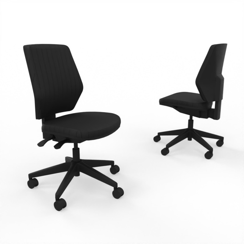 Vue 3D siège E-SIMO 021107 lava noir