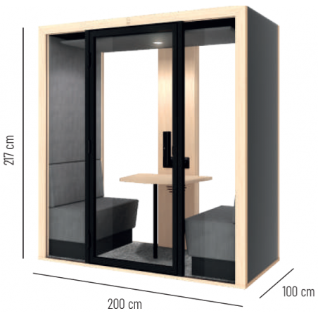 Cabine acoustique 2 personnes | Burossimo