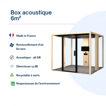 Box acoustique 6 m²