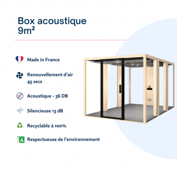 Box acoustique 9 m²