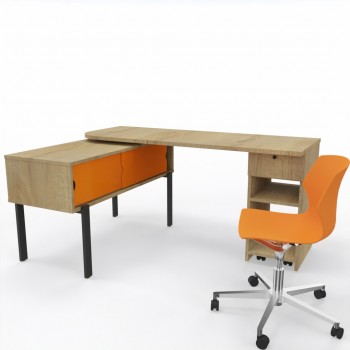 Duo télétravail : bureau...