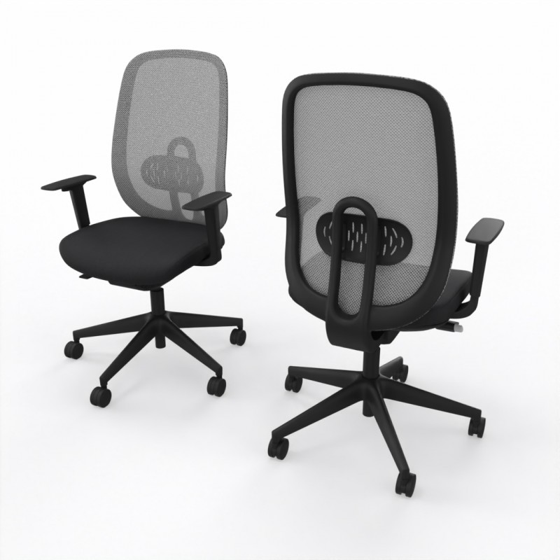 Fauteuil de bureau | structure Noire | Burossimo