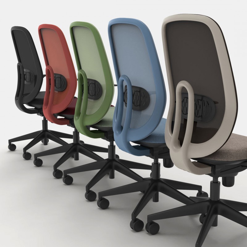 Fauteuil de bureau | structure colorée | Burossimo