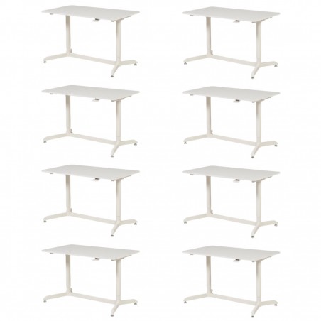 Lot de 10 bureaux réglables manuels Lot de 10 bureaux réglables manuels